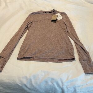 Nike, NWT, Small, Heather Maroon, Thumb Holes, Zipper Pocket